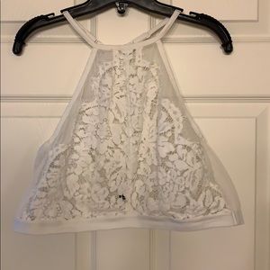 White lace bralette